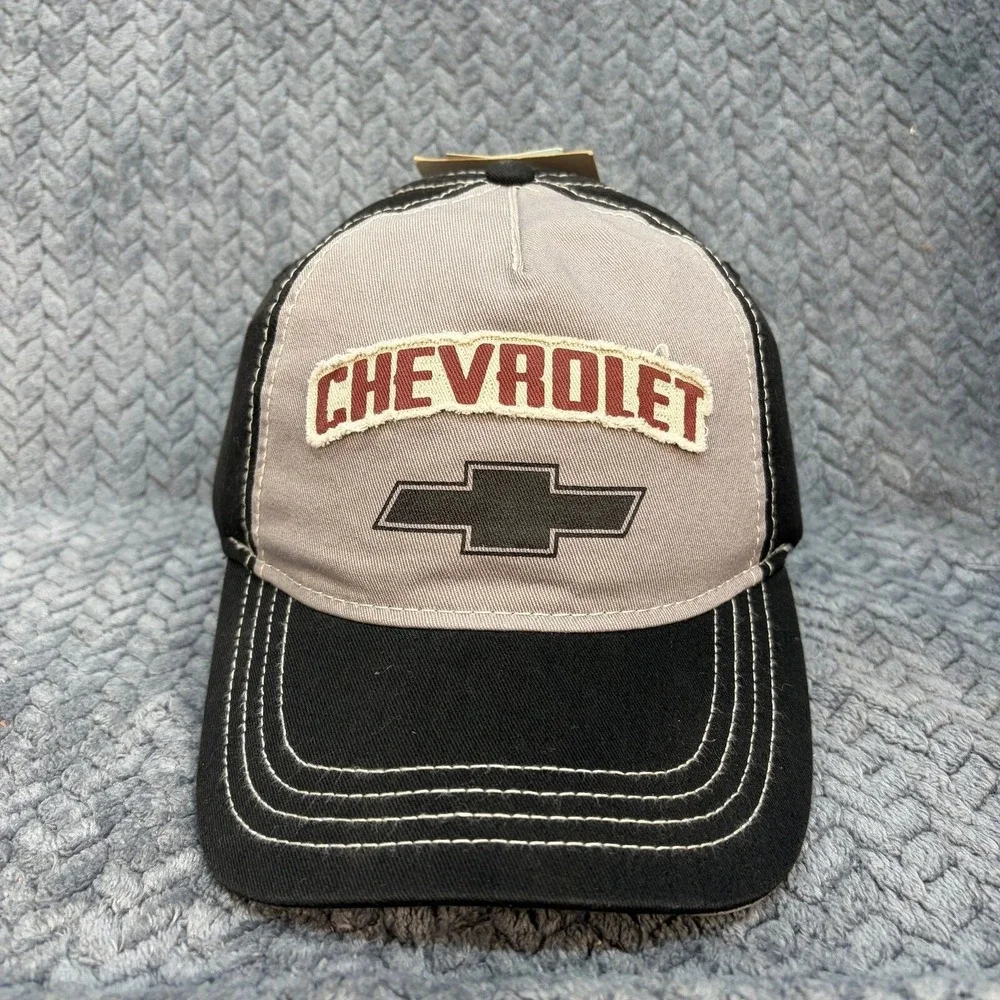 Chevrolet Bowtie Hat Black Grey GM Licensed H3 Sportgear Baseball Cap NEW